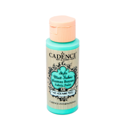 Farba matowa do tkanin Cadence 59 ml, jasny miętowy