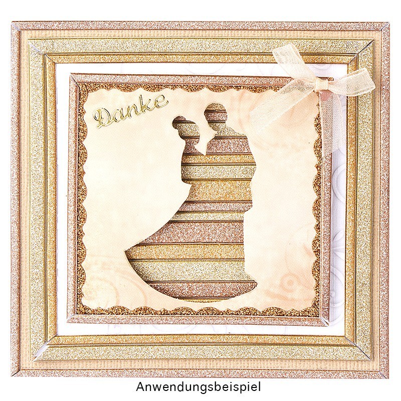 Dziurkacz ozdobny, MŁODA PARA 4x6,3cm