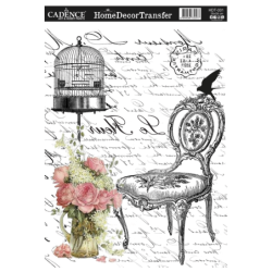 Transfer wodny Cadence Home Decor 25x35 cm, krzesło