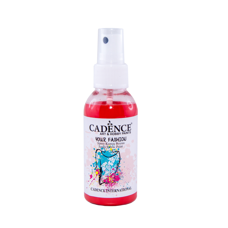 Farba do tkanin w sprayu szkarłatna czerwień 100ml