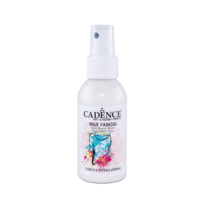 Farba do tkanin w sprayu biały 100ml