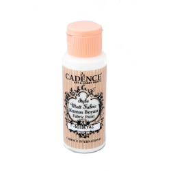 Farba matowa do tkanin Cadence 59 ml, biały