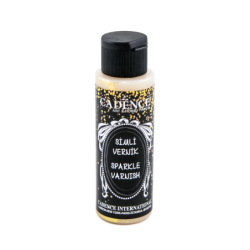 Wykończeniowy lakier brokatowy - złoty 70ml