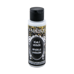Wykończeniowy lakier brokatowy - srebrny 70ml