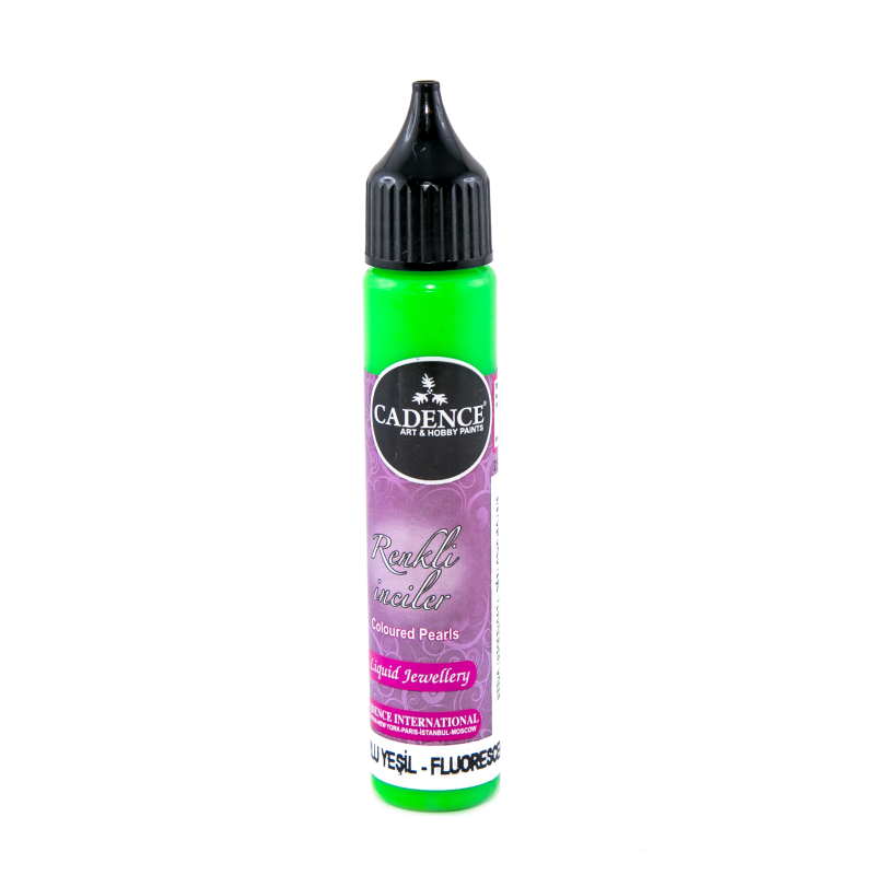 Perełki fluororescencyjne 25ml - zielony