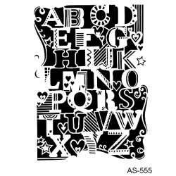 Szablon seria AS - rozmiar A4 AS555