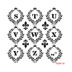 Szablon Home Decor mini 25x25 cm HDM16
