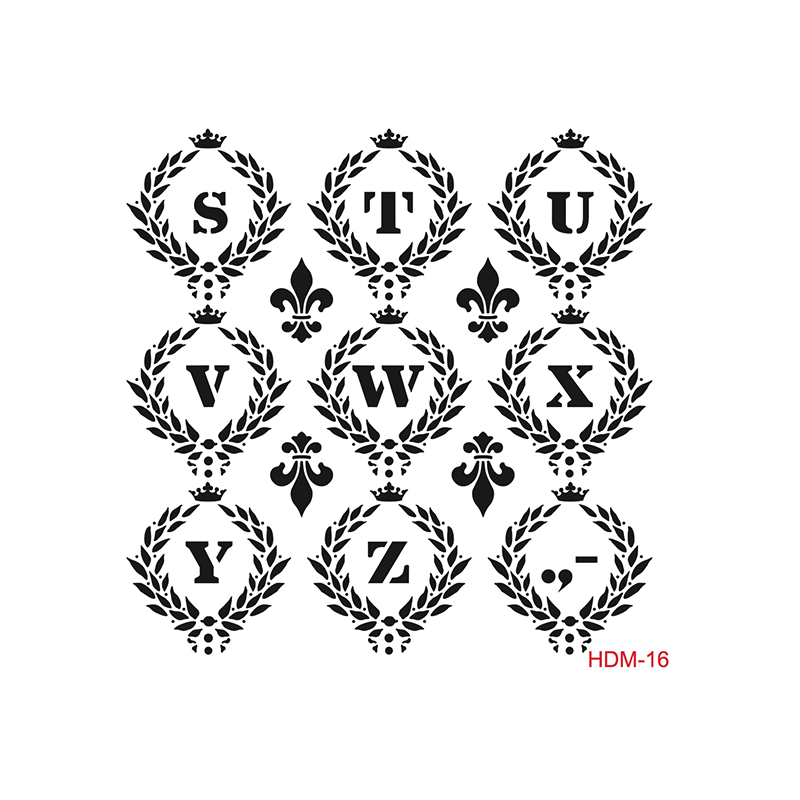 Szablon Home Decor mini 25x25 cm HDM16