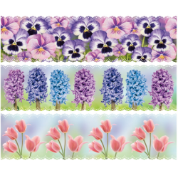 ozdobna folia KWIATY Ø10cm, 9 cm