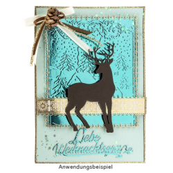 Folder do wytłaczania WIOSKA ZIMOWA 9,5x14,5cm