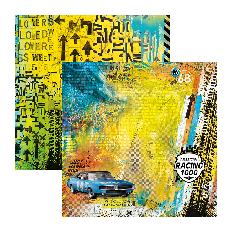 Start your engines zestaw 12 kartek 30,5 x 30,5cm