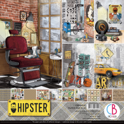 Hipster zestaw 12 kartek rozm. 30,5 x 30,5 cm