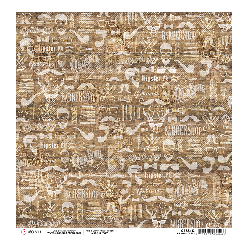 Hipster rozm. 30,5x30,5cm  CBSS113