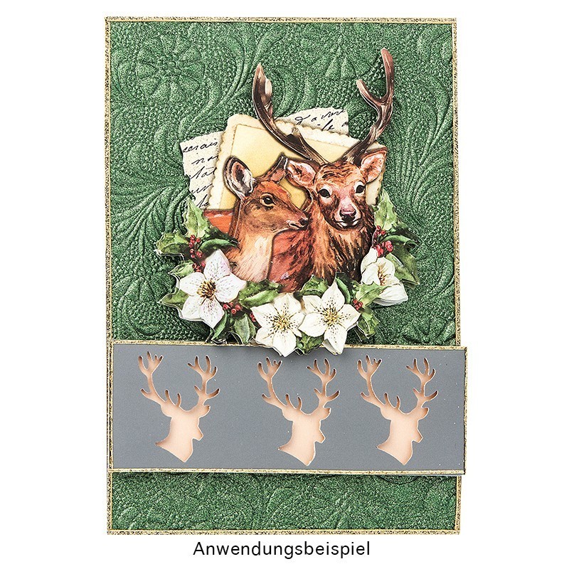Dziurkacz magnetyczny, jeleń, 3,3 cm x 2,6 cm