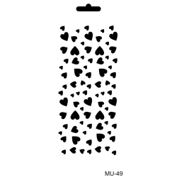 Szablon Mix Media MU Cadence 10x25 cm – Różne Wzory do Decoupage i Scrapbookingu