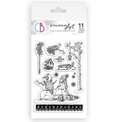 Ciao Bella stemple, Zimowy czas nr 2, 11 szt, rozm. 10x15 cm