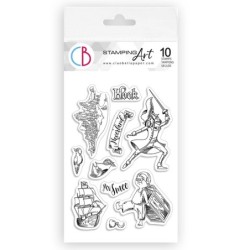 Stemple Ciao Bella,  Piotruś Pan nr 3, 10 szt.,  rozm. 10 cm x 15 cm PS6014