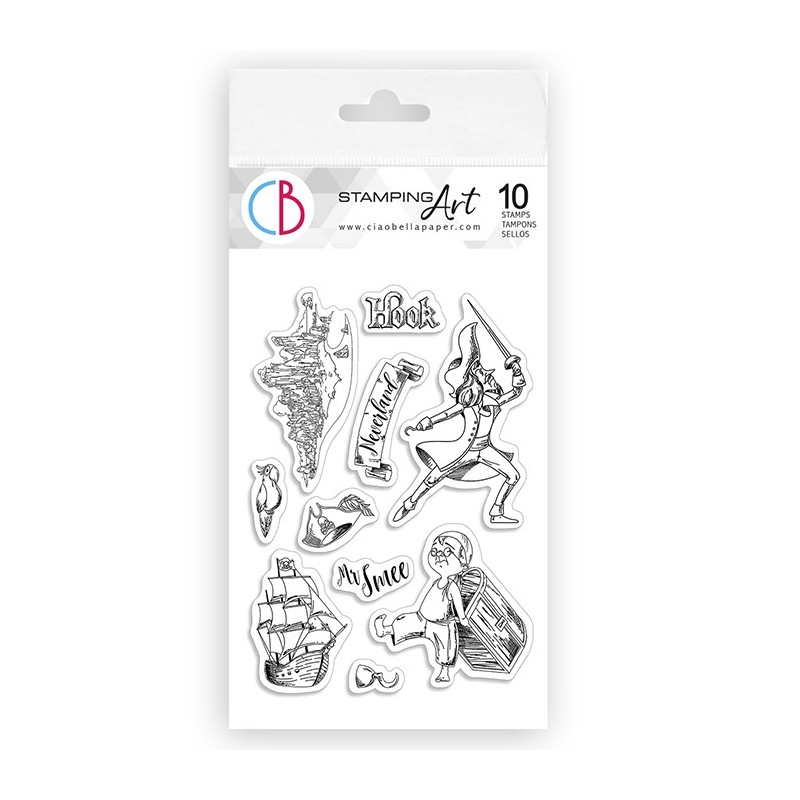 Stemple Ciao Bella,  Piotruś Pan nr 3, 10 szt.,  rozm. 10 cm x 15 cm PS6014