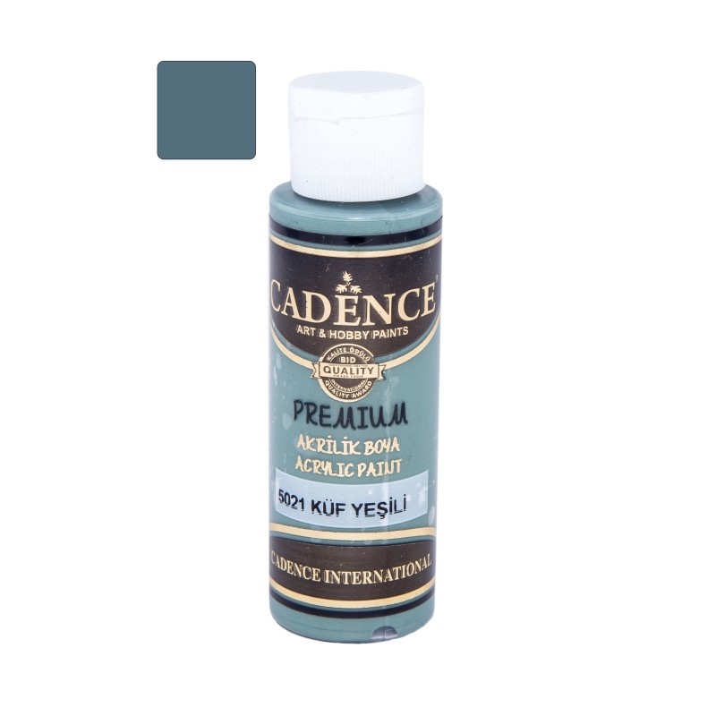 Farba akrylowa Premium 70 ml, spleśniała zieleń