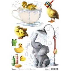 Piuma papier ryżowy, rozm. A4, It's Bath Time