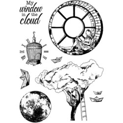 Ciao Bella stemple, rozm. 10x15 cm, Windows in the cloud
