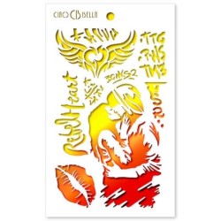 Szablon Ciao Bella 12cm x 20cm MSB001