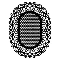 Wykrojnik do papieru - ozdobna okładka 12,2cm x 9,4cm