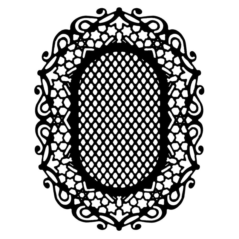 Wykrojnik do papieru - ozdobna okładka 12,2cm x 9,4cm