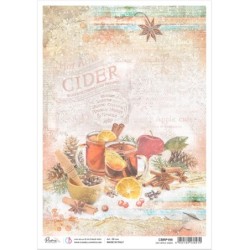 Papier ryżowy Piuma, rozm. A4, Hot Apple Cider