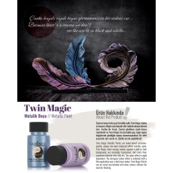 Farba opalizująca Twin Magic 50 ml., niebieski-zielony