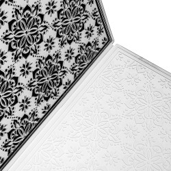 Folder do wytłaczania papieru, Śnieżynki, rozm. 14,5 x 14,5 cm