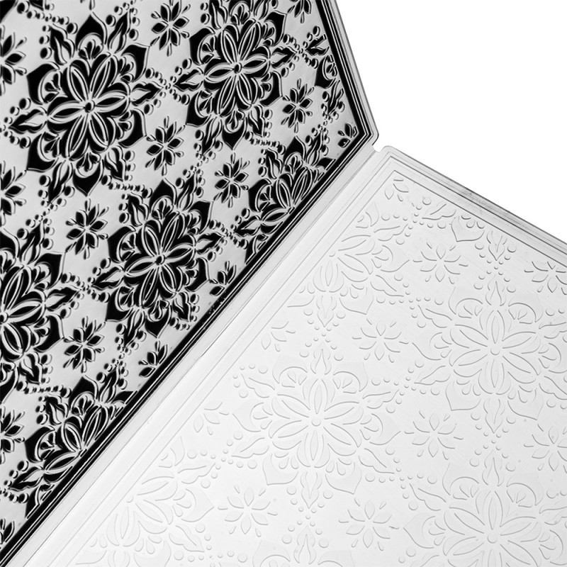Folder do wytłaczania papieru, Śnieżynki, rozm. 14,5 x 14,5 cm