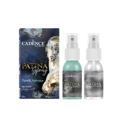 Patina Spray Cadence 2x50ml – efekt postarzenia i vintage, niebieski