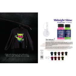 Cadence Midnight Shine czerwona – farba akrylowa UV