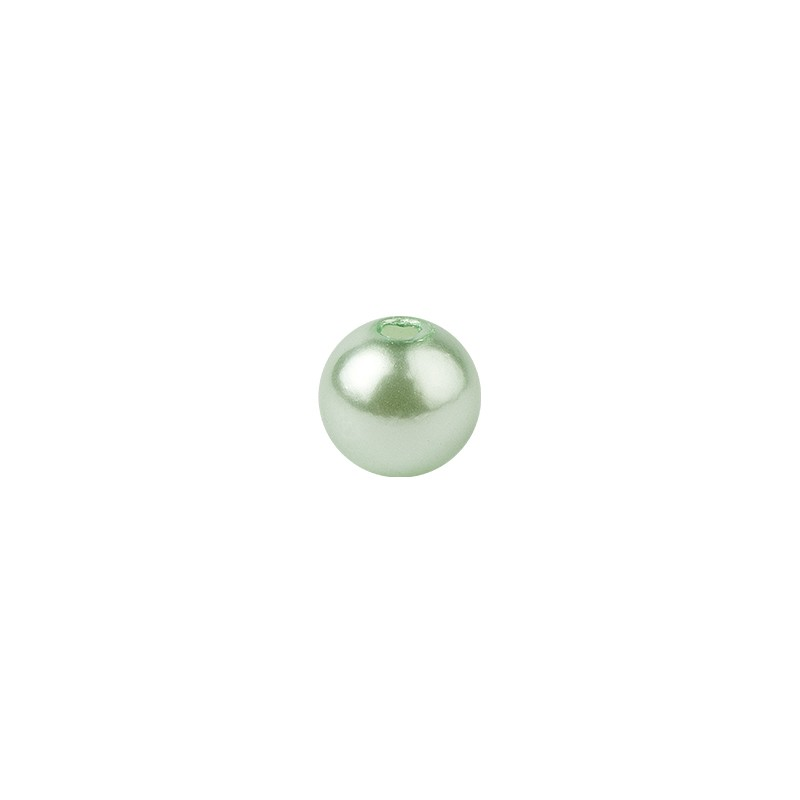 Perły, masa perłowa, Ø 4 mm, mięta, 200 sztuk