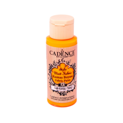 Farba matowa do tkanin Cadence 59 ml, pomarańcz