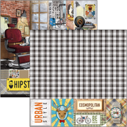 Hipster zestaw 12 kartek rozm. 30,5 x 30,5 cm