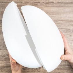 Jajko styropianowe 2-częściowe Ø 21cm wys. 30cm
