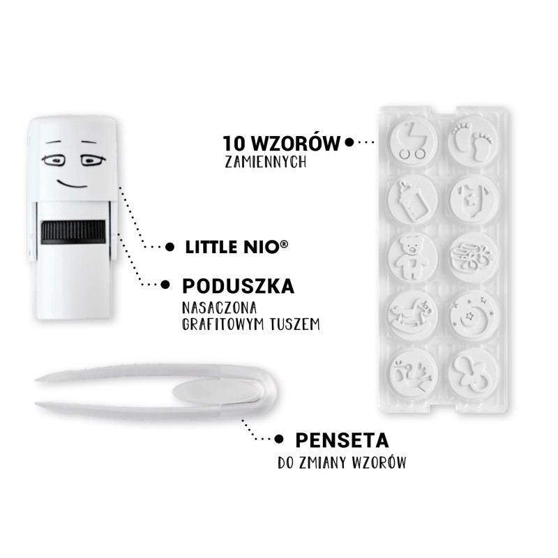 Pieczątka Little Nio, Pobieramy się, zestaw 13 szt