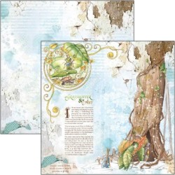 Aesop's Fables zestaw 12 kartek, rozm. 20,3 x 20,3 cm