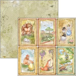 Aesop's Fables zestaw, 24 kartki, rozm. 15cm x 15cm